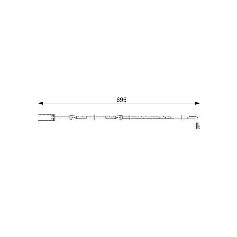 Contacteur Usure Plaquette de Freins Pour BMW F34 4 F32, F82 34356777649