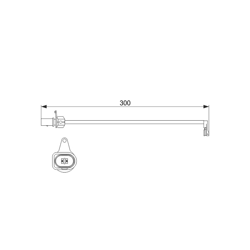 Contacteur Usure Plaquette de Freins Pour Audi A4 A5 A6 A7 Q5 8K0615121