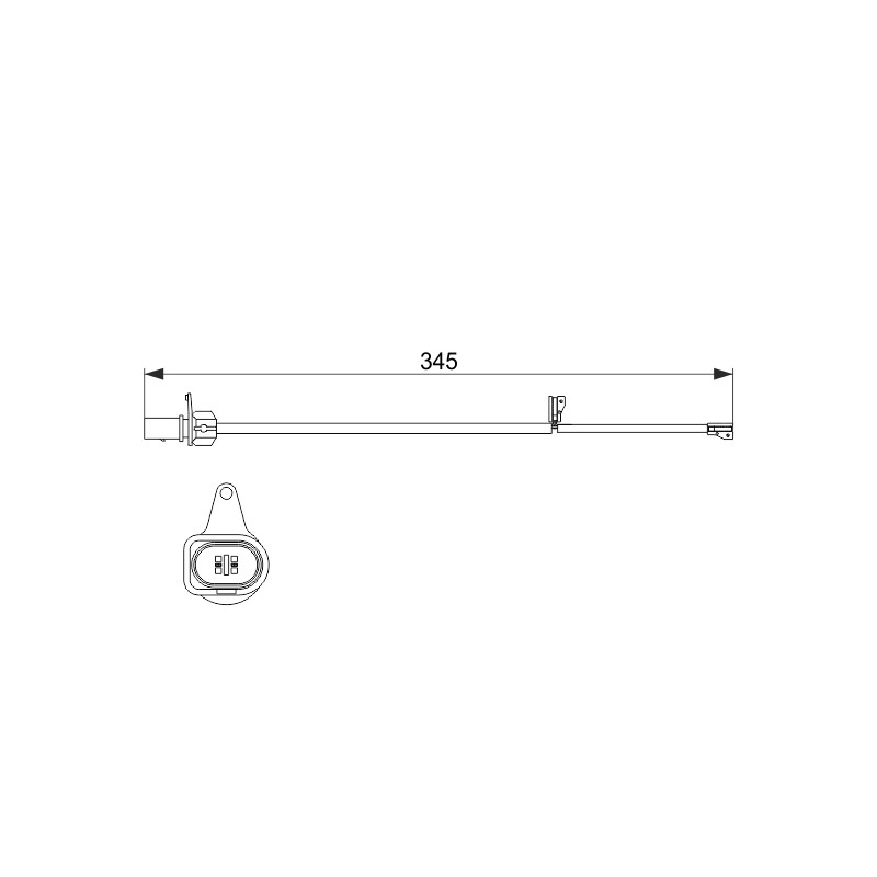 Contacteur Usure Plaquette de Freins Pour Audi A6 A7 Q5 8R0615121A 8R0615121