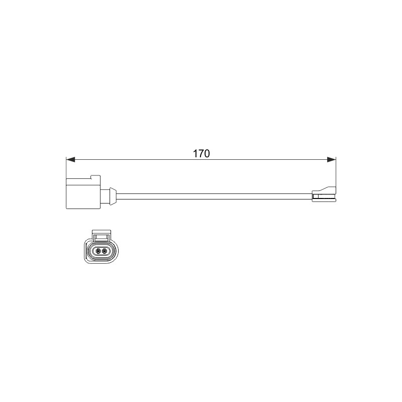 Contacteur Usure Plaquette de Freins Pour VW Audi A3 Q2 Q3 Seat Skoda 8V0615437