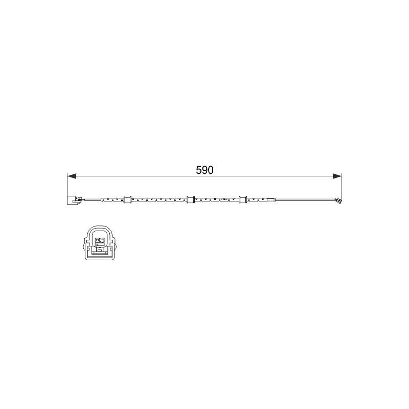 Contacteur Usure Plaquette de Freins Pour Jaguar F-Type XF Sportbrake C2P17004