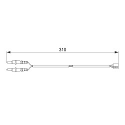 Contacteur Usure Plaquette de Freins Pour Peugeot 407 Citroën C5 III 443303