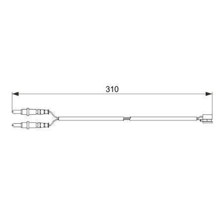 Contacteur Usure Plaquette de Freins Pour Peugeot 407 Citroën C5 III 443303