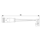 Contacteur Usure Plaquette de Freins Pour MERCEDES Classe E T-Model G GL M R GLE