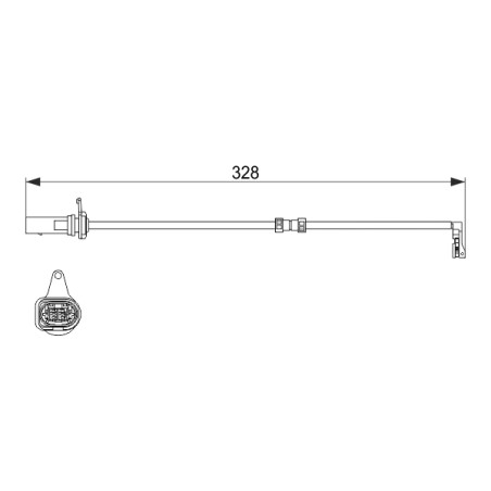 Contacteur Usure Plaquette de Freins Pour Audi A6 A8 Q5 4G0615121D