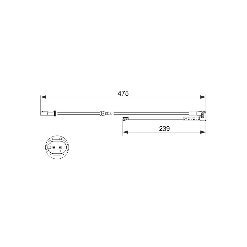 Contacteur Usure Plaquette de Freins Pour BMW Série 1 F40 2 F44 F45 F46 X1 Van