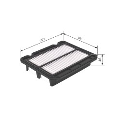 Filtre à Air Pour Chevrolet Aveo/Kalos Daewoo Kalos 42386928 96536696 96536697