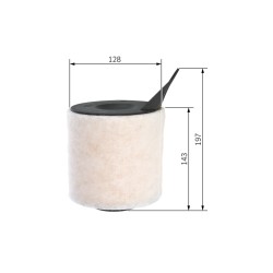 Filtre à Air Pour BMW Série 1 E81 E87 3 E90 E91 E92 13717524412