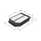 Filtre à Air Pour Suzuki Grand Vitara I II 1378065J00000 13780-65J00