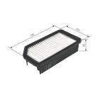 Filtre à Air Pour Hyundai i20 ix20 Kia Pegas I Soul Venga