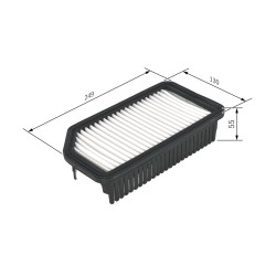 Filtre à Air Pour Hyundai i20 ix20 Kia Pegas I Soul Venga