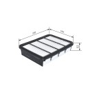 Filtre à Air Pour Ford Mazda Mitsubishi 1213440 SH01-13-3A0A XR529773 3600772