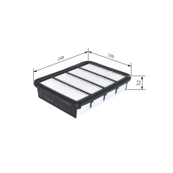Filtre à Air Pour Ford Mazda Mitsubishi 1213440 SH01-13-3A0A XR529773 3600772