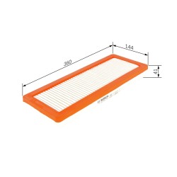Filtre à Air Pour Peugeot Opel Citroën C3 II C4 Picasso DS 1444TT 3557948
