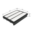 Filtre à Air Pour Toyota 4 Runner Land Cruiser 100 Prado Van Lexus GX