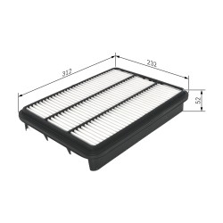 Filtre à Air Pour Toyota 4 Runner Land Cruiser 100 Prado Van Lexus GX