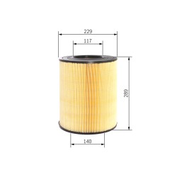 Filtre à Air Pour MITSUBISHI Canter (FB7, FB8, FE7, FE8) VII ME017246 ME423319
