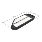 Filtre à Air Pour Chevrolet Spark - 42390126 96827723