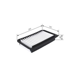 Filtre à Air Pour Opel Suzuki Vauxhall 95507955 1378069L00000 1378071L00000
