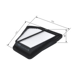 Filtre à Air Pour Honda CR-V III IV 17220-RFW-G01