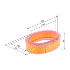 Filtre à Air Pour Renault Clio II Kangoo Logan Express I Megane Thalia Dacia