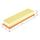 Filtre à Air Pour Peugeot 206 206+ 307 Citroën C4 I