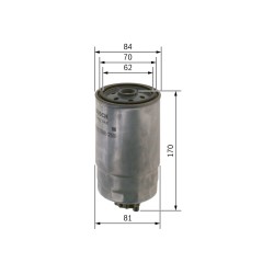 Filtre à Carburant Pour Fiat Alfa Romeo Lancia LDV Maxus K0077362339 71771753