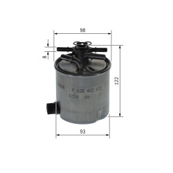 Filtre à Carburant Pour Renault Dacia Logan Suzuki Jimny 1.5 dCi 1.5 DDiS 4x4