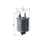 Filtre à Carburant Pour Renault Kangoo Laguna III Twingo II 164003978R