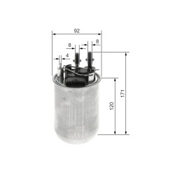 Filtre à Carburant Pour Nissan Juke Van Pulsar 164001KB2B 164001KB2C 164001KB3B
