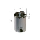 Filtre à Carburant Pour Nissan Qashqai II SUV X-Trail Van 164004EA1A