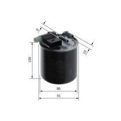 Filtre à Carburant Pour Infiniti Q30 MERCEDES CLA Classe A B GLA