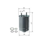 Filtre à Carburant Pour Renault Fluence Grand Scénic III Megane CC 164007857R