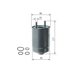 Filtre à Carburant Pour Renault Fluence Grand Scénic III Megane CC 164007857R