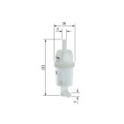 Filtre à Carburant Pour Daewoo MERCEDES MERCEDES-TRUCK MB-TRAC O 100 Puch