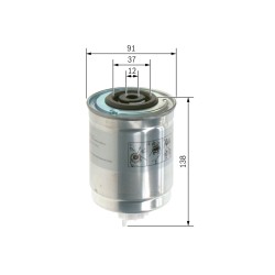 Filtre à Carburant Pour Ford Transit LDV Convoy 1208300 LBU7851 974F9155AE