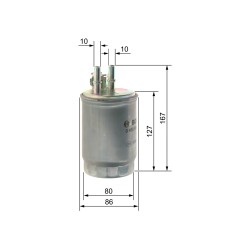 Filtre à Carburant Pour Ford Fiesta IV Focus Turnier 1069071 1069073 1079271