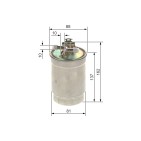 Filtre à Carburant Pour Audi A4 A6 8E0127401D 8E0127401 8E0127435A