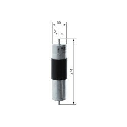 Filtre à Carburant Pour BMW X5 13327787477 16126765756