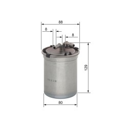 Filtre à Carburant Pour VW Audi Seat Skoda 5Z0127401 6Q0127400F 6Q0127401F