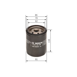Filtre à Huile Pour Fiat Citroën DAF 400 400-Serie 5495251 95495251 95638746