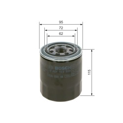 Filtre à Huile Pour Hyundai Kia Mitsubishi 263304A001 0K55114302 2630042040