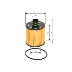 Filtre à Huile Pour Opel Fiat Alfa Romeo Suzuki 650111 55223416 16510-62M00
