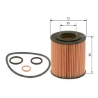 Filtre à Huile Pour BMW Série 1 E81 E82 E87 E88 3 E46 E90 E91 E92 11427501676