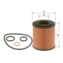 Filtre à Huile Pour BMW Série 1 E81 E82 E87 E88 3 E46 E90 E91 E92 11427501676