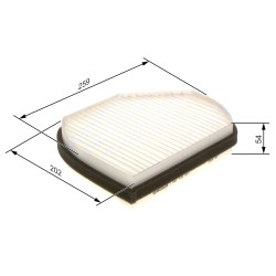 Filtre Habitacle Pour Chrysler Crossfire Roadster MERCEDES Classe C T-Model E S