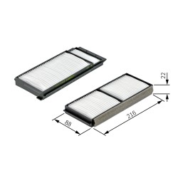 Filtre Habitacle Pour Mazda 3 5 B32L61J6X BBM46-1J6X BP4K-61-J6X9A BP4K-61J6XA9A