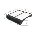 Filtre Habitacle Pour Subaru Forester Impreza Levorg WRX XV 0145352210