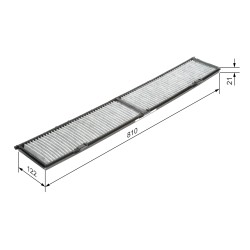 Filtre Habitacle Pour BMW Série 1 E81 E82 E87 E88 3 E90 E91 E92 E93 64319313517