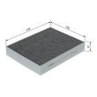 Filtre Habitacle Pour BMW Série 1 F20 F21 2 F22, F87 F23 3 F30, F80 64116821995
